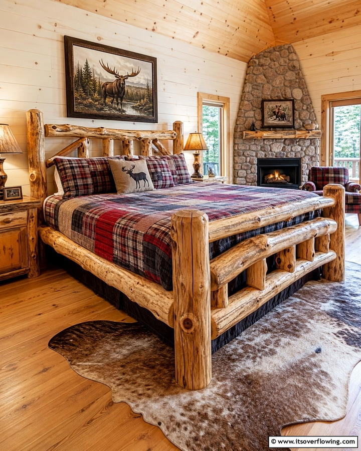 Log Furniture - 25 Cabin Decor Ideas for a Cozy Retreat