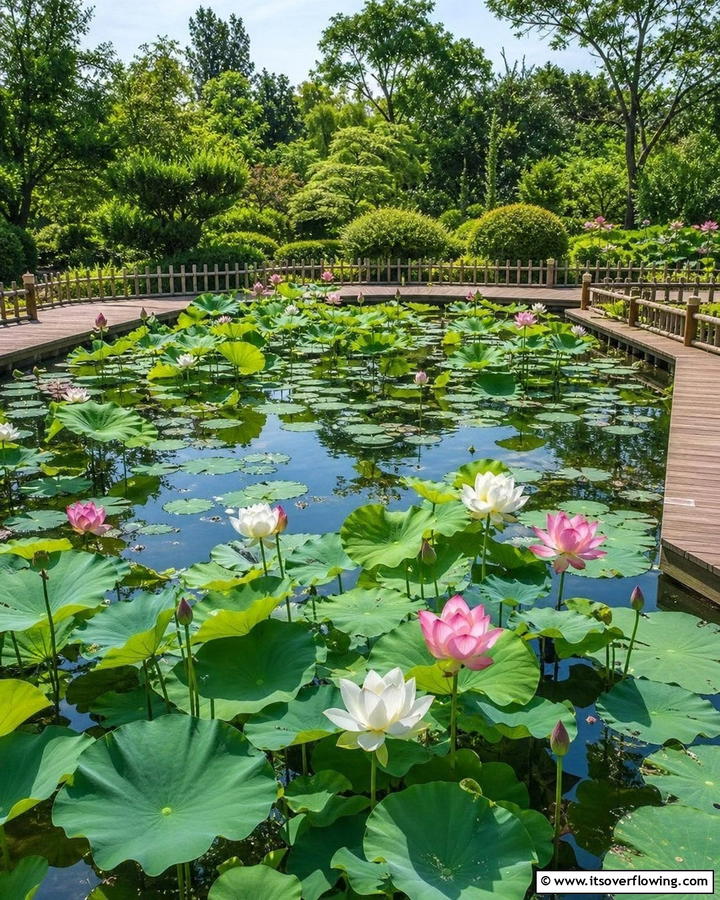 Lotus Ponds - 30 Asian-Inspired Landscaping Ideas for Serene Gardens