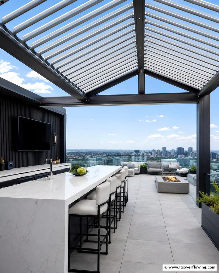 Louvered Gable Roof Patio - 25 Gable Patio Roof Design Ideas for a Stylish Outdoor Space