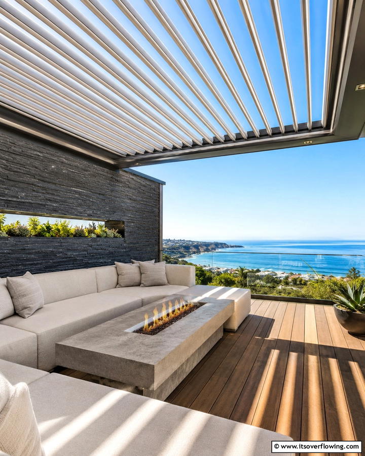 Louvers for Adjustable Coverage - 30 Partially Covered Deck Ideas for Flexible Outdoor Living