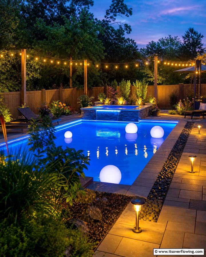 Low Cost Pool Lighting Ideas - 21 Budget Backyard Pool Ideas for Affordable Summer Fun