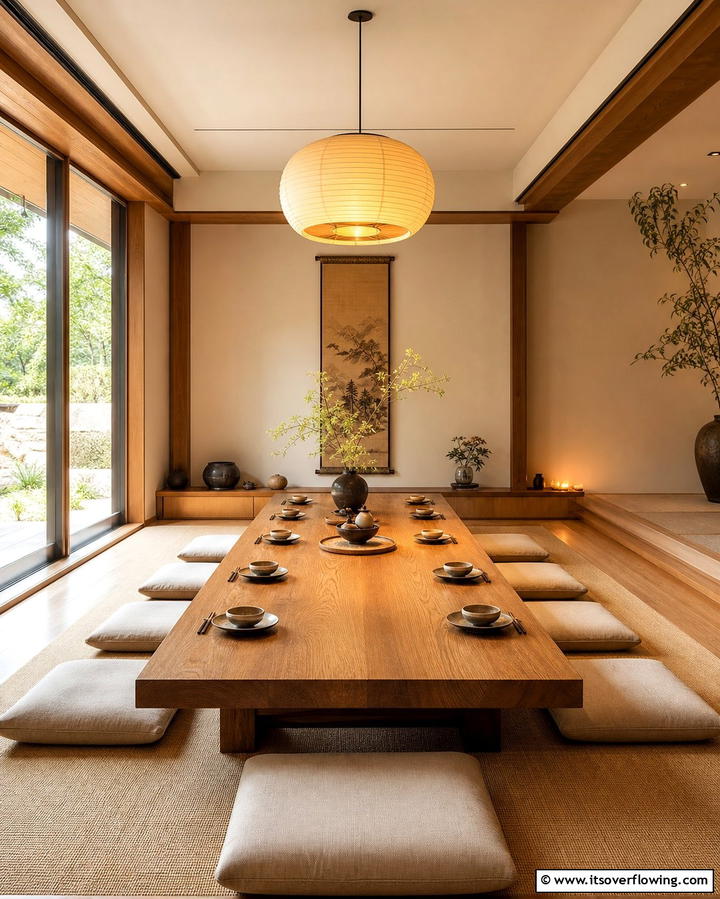 Low Dining Tables - 25 Japanese Dining Room Ideas for a Zen-Inspired Space