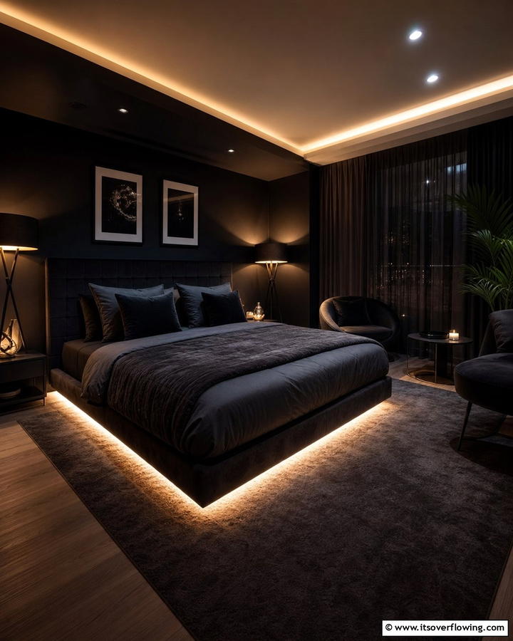 Low Lighting for an Intimate Feel - 17 Relaxing Bedroom Ideas for Serene Sleep Sanctuaries