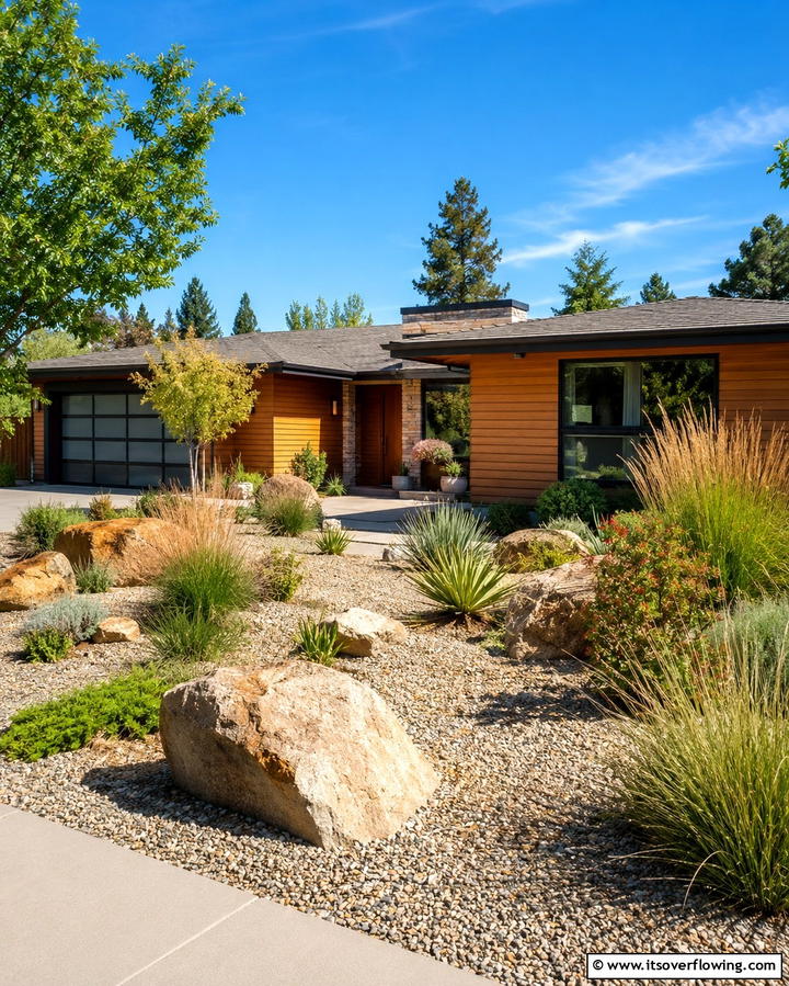 Low Maintenance Landscaping - 25 Ideas for Ranch-Style Home Exteriors
