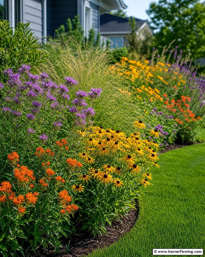 Low Maintenance Native Plant Haven - 21 Flower Bed Ideas to Beautify Your Garden or Yard