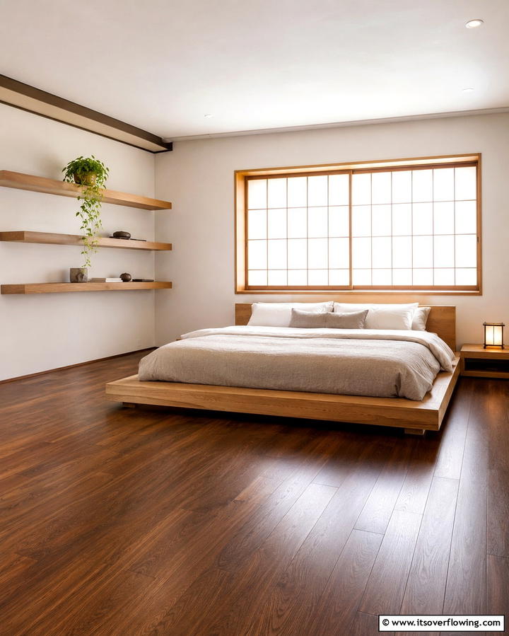Low Platform Beds - 25 Serene Asian Bedroom Ideas for a Peaceful Space