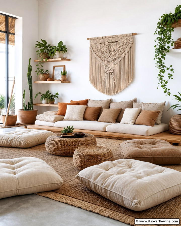 Low Profile Seating - 25 Boho-Scandinavian Design and Decor Ideas