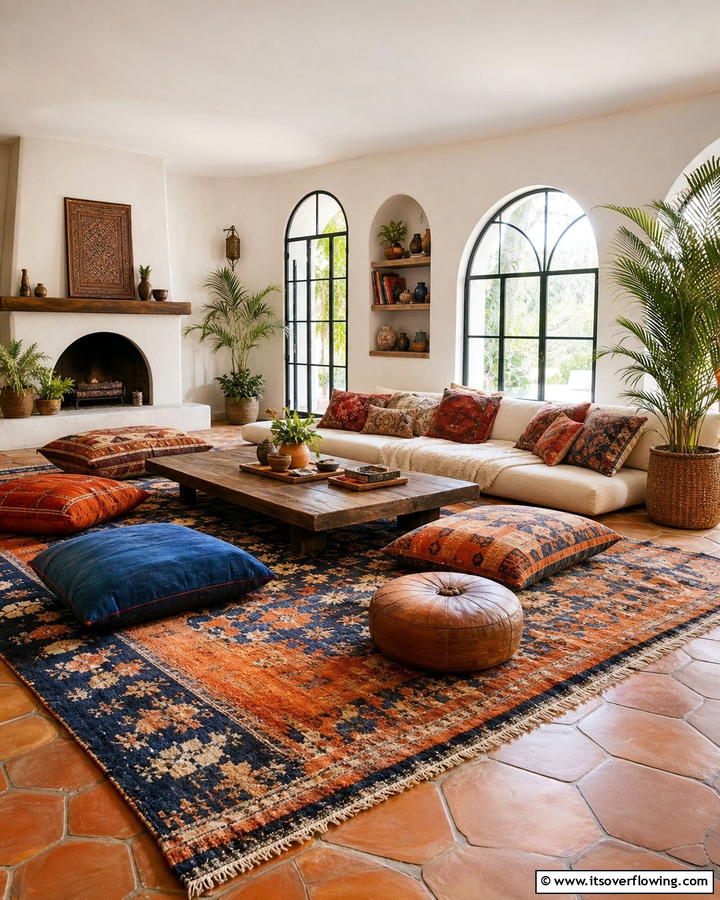 Low Seating Arrangements - 25 Bohemian Interior Design Ideas for a Chic Home