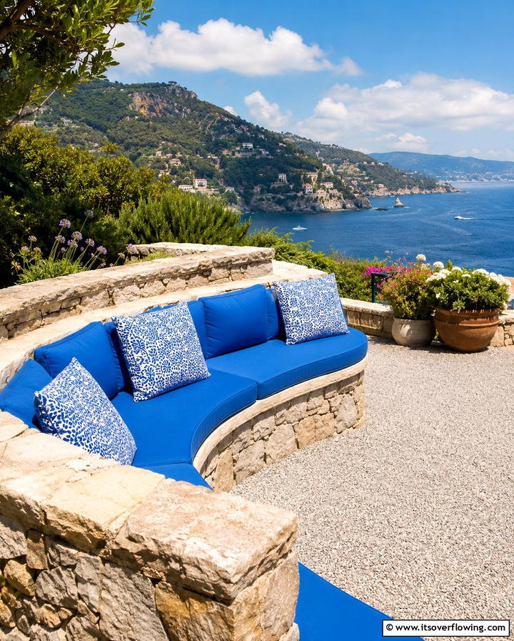 Low Stone Walls and Seating - 25 Mediterranean Patio Ideas for Outdoor Living Spaces