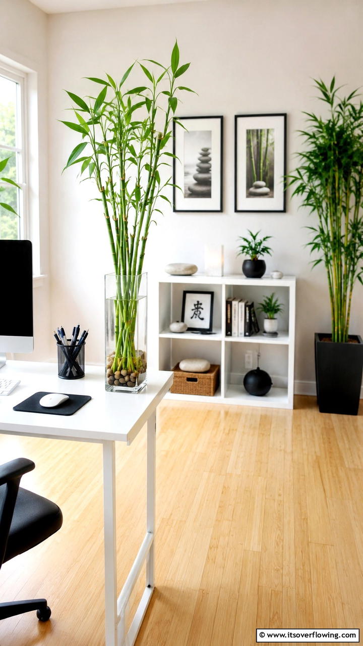 Lucky Bamboo Serene Growth - 30 Low-Light Indoor Plants That Don’t Need Sun to Thrive
