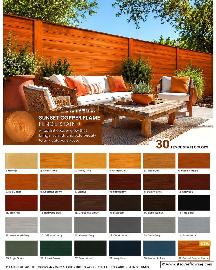 Luminous Amber Highlight - 30 Fence Stain Colors to Enhance Wood’s Natural Look
