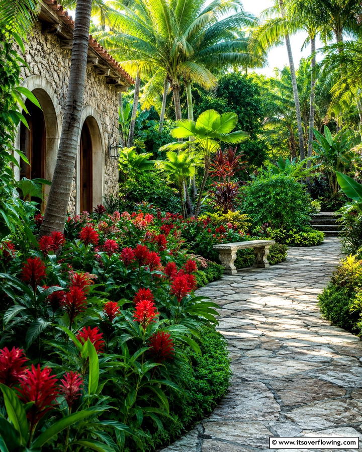 Lush Garden Courtyards - 30 Mexican Style House Design Ideas for Vibrant Homes
