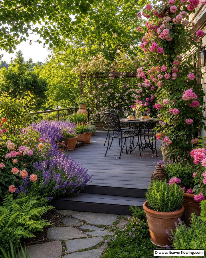 Lush Garden Inspired Deck - 21 Patio Deck Designs to Elevate Your Outdoor Living Space