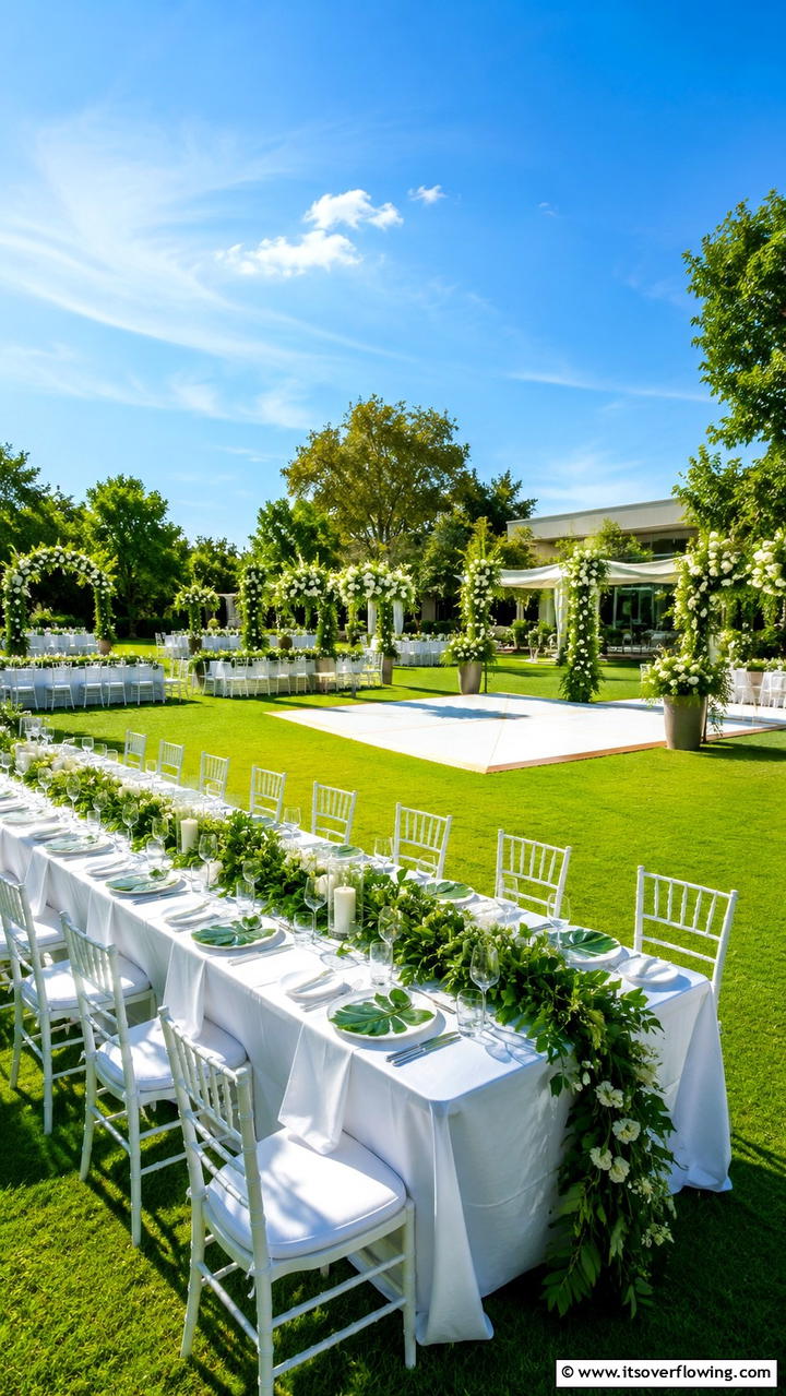 Lush Green Lawn Celebration - 30 Garden Wedding Ideas- Enchanting Outdoor Celebration Themes