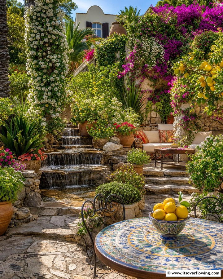 Lush Italian Mediterranean Oasis - 30 Italian Garden Design Ideas for Timeless Elegance