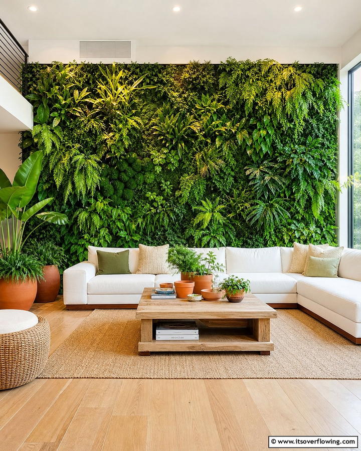 Lush Living Green Walls - 30 Wall Covering Ideas to Transform Your Interior Design