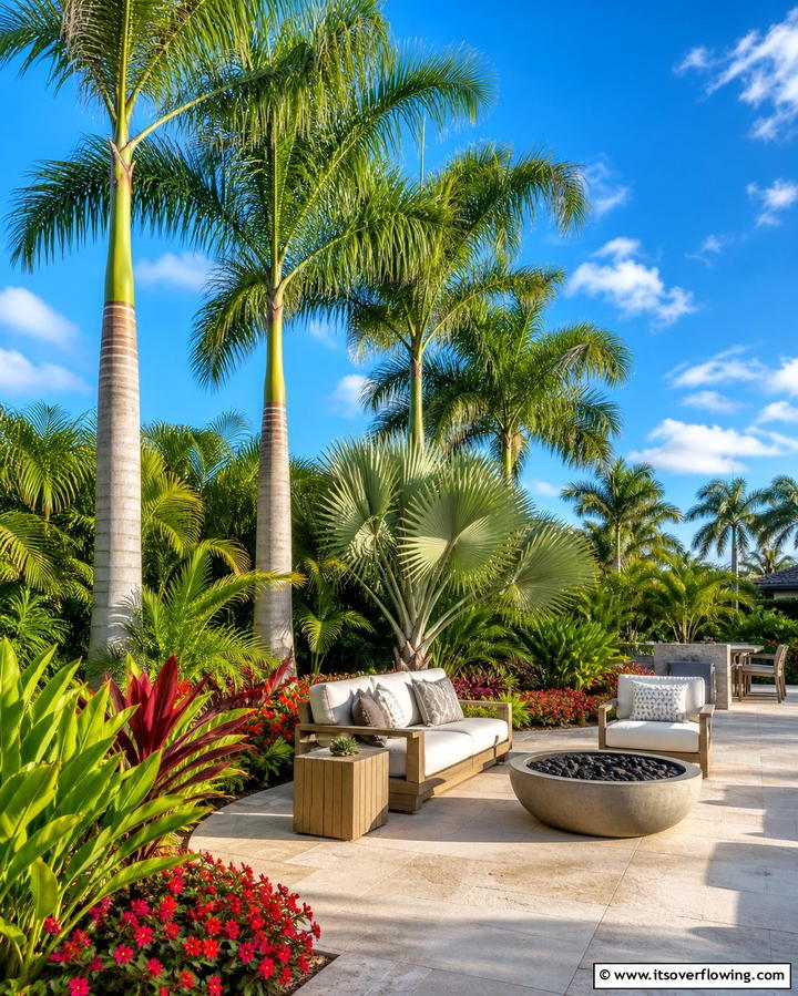 Lush Palm Tree Borders - 25 Tropical Garden Ideas for a Lush Outdoor Oasis