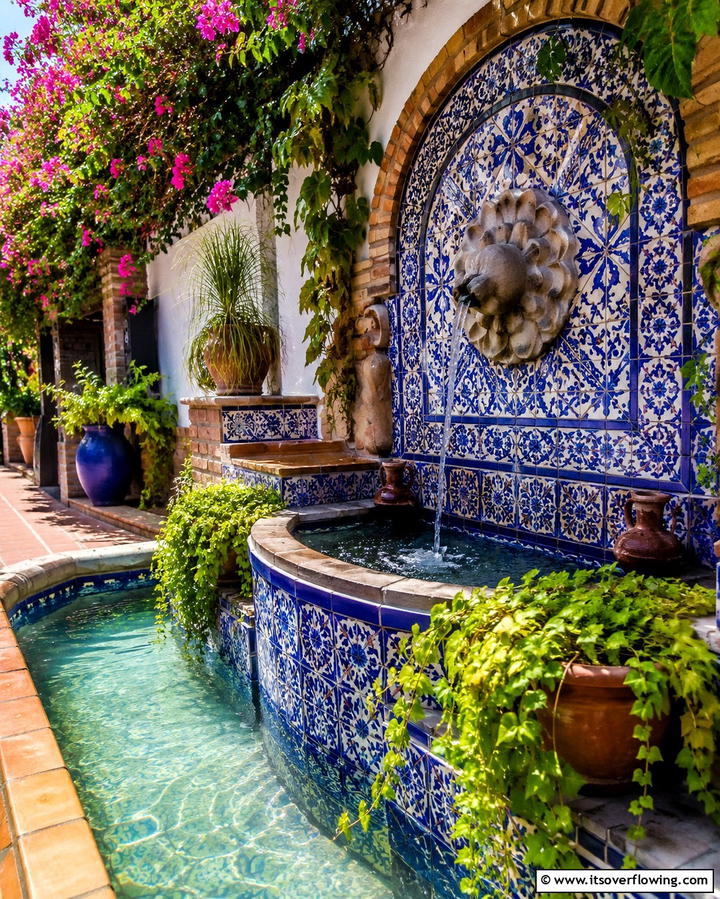 Lush Potted Plants - 25 Spanish Courtyard Ideas for a Mediterranean Oasis