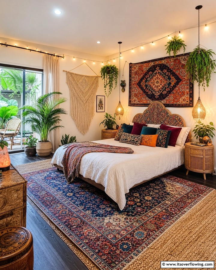 Luxe Bohemian Escape - 21 Master Bedroom Ideas for Luxurious and Relaxing Retreats