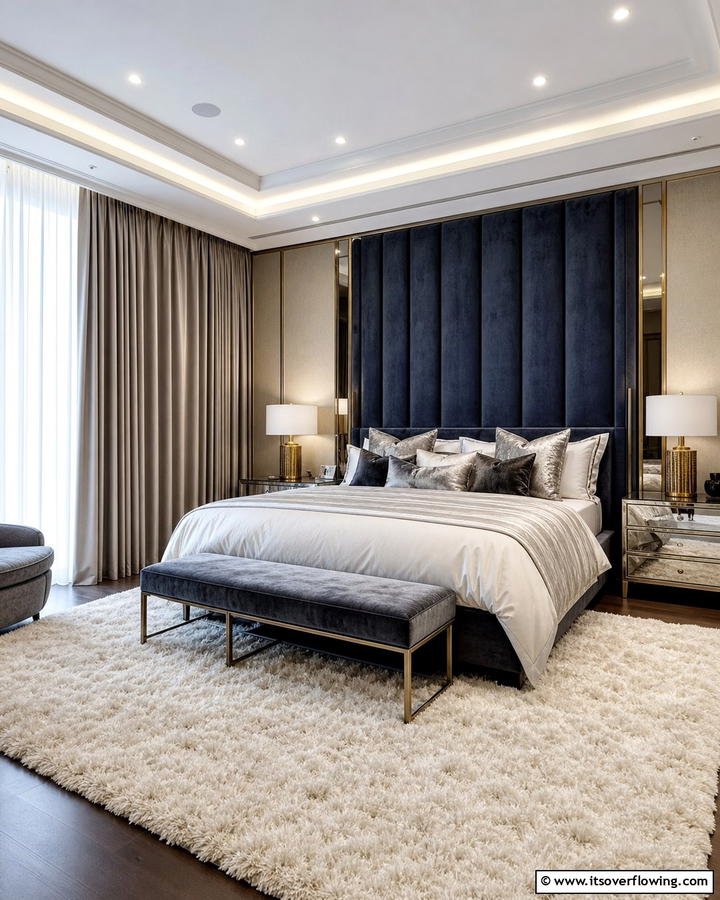Luxe Comfort Oasis - 21 Mens Bedroom Ideas for a Masculine & Modern Aesthetic