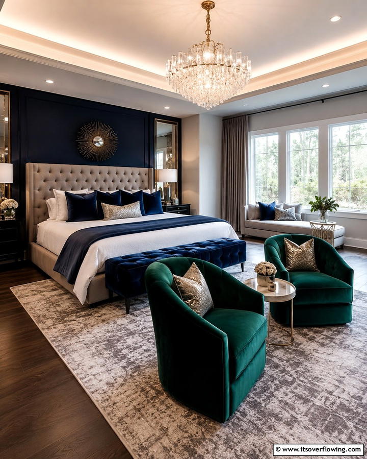 Luxe Velvet Touches - 30 Cozy Fall Bedroom Decor Tips for Autumnal Warmth & Style