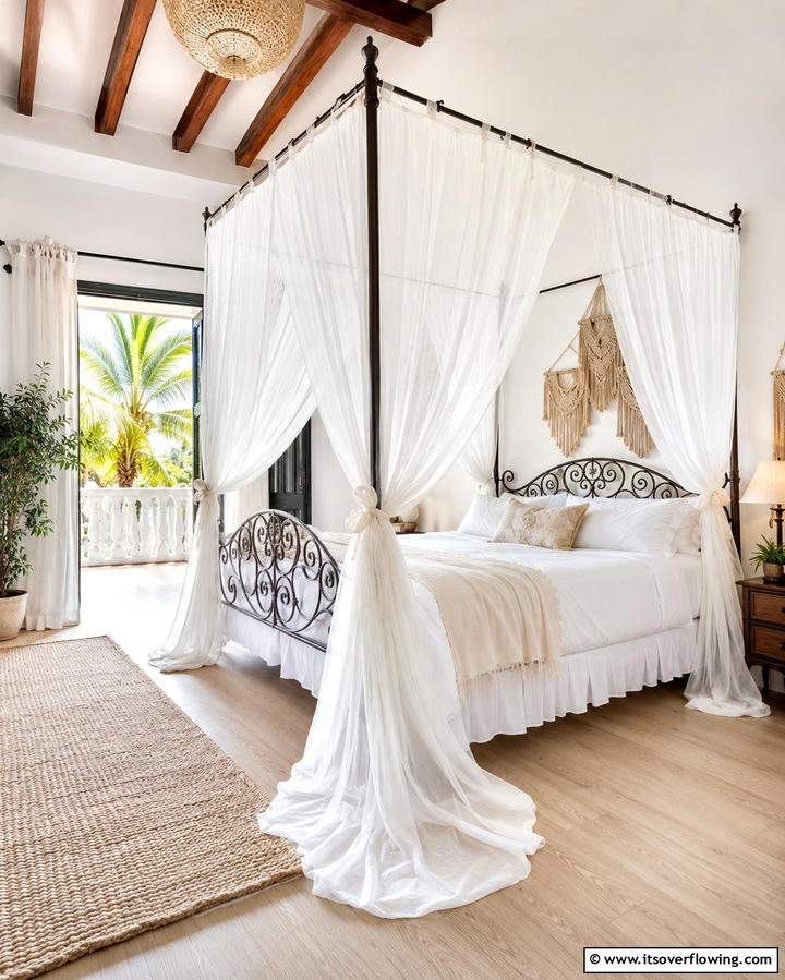 Luxurious Canopy Beds - 25 Moroccan Themed Bedroom Ideas for an Exotic Escape