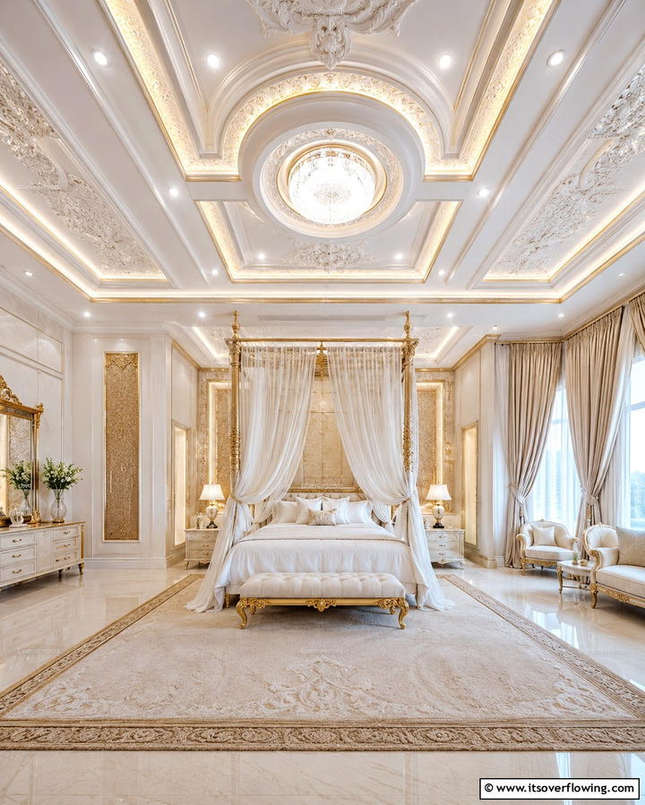 Luxurious Detail Pop Ceiling - 30 Pop Ceiling Design Ideas for Modern Home Interiors