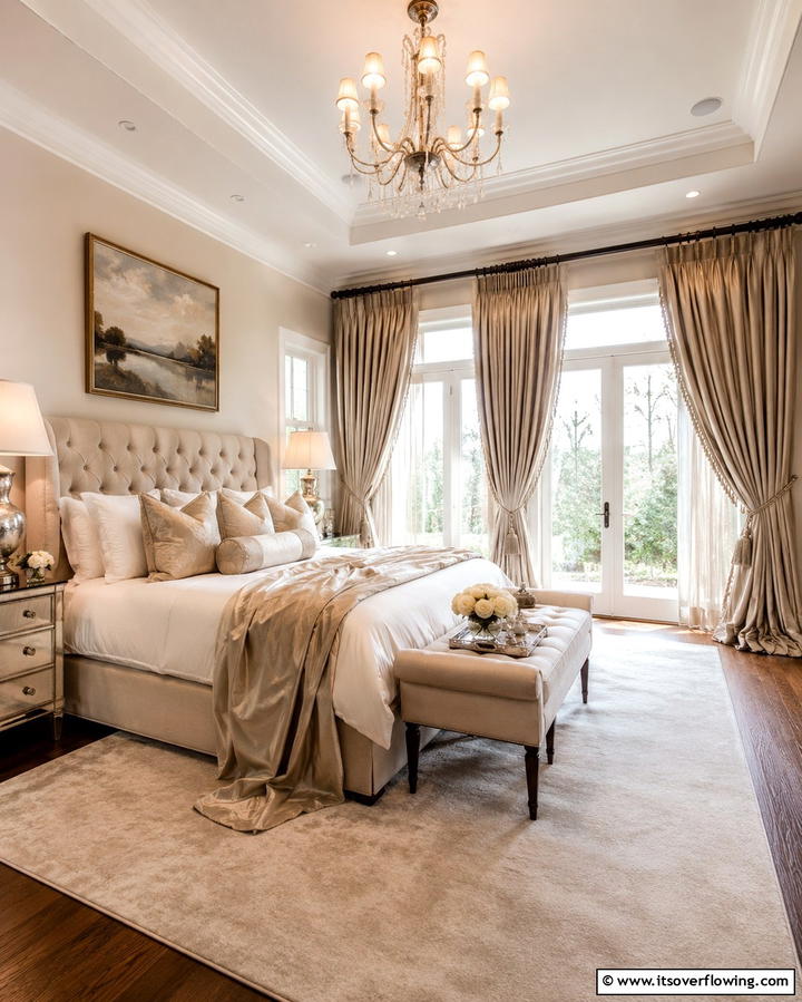 Luxurious Drapery - 25 French Interior Design Ideas for Elegant Living