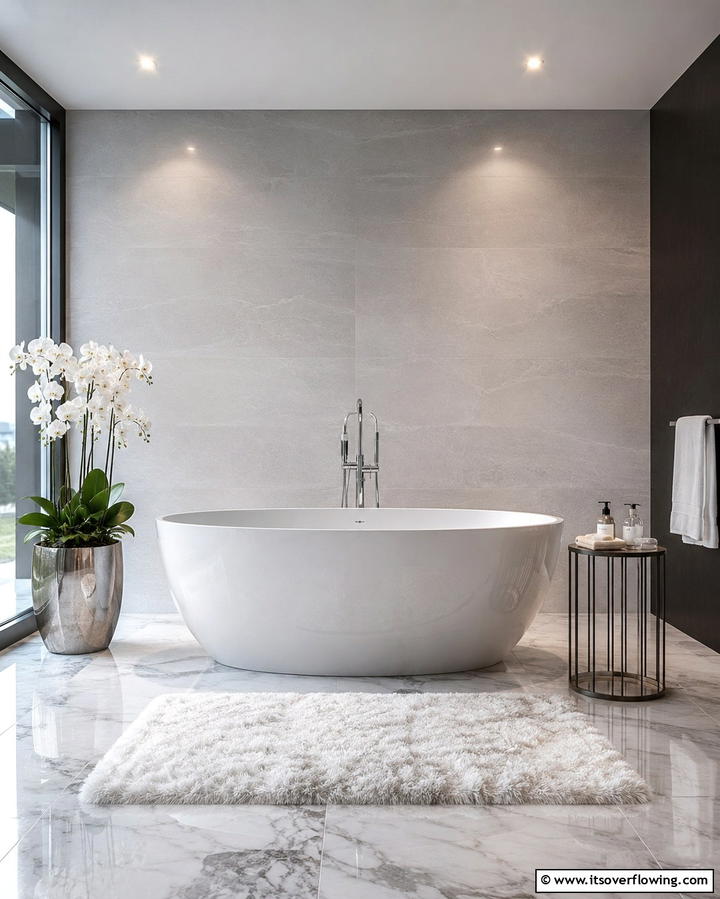 Luxurious Freestanding Tub - 25 Large Bathroom Ideas for a Luxurious Retreat