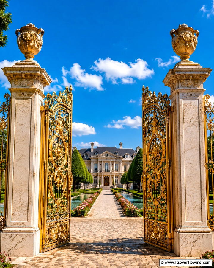 Luxurious Garden Gate - 30 Inviting Front Gate Designs for Home Entrances