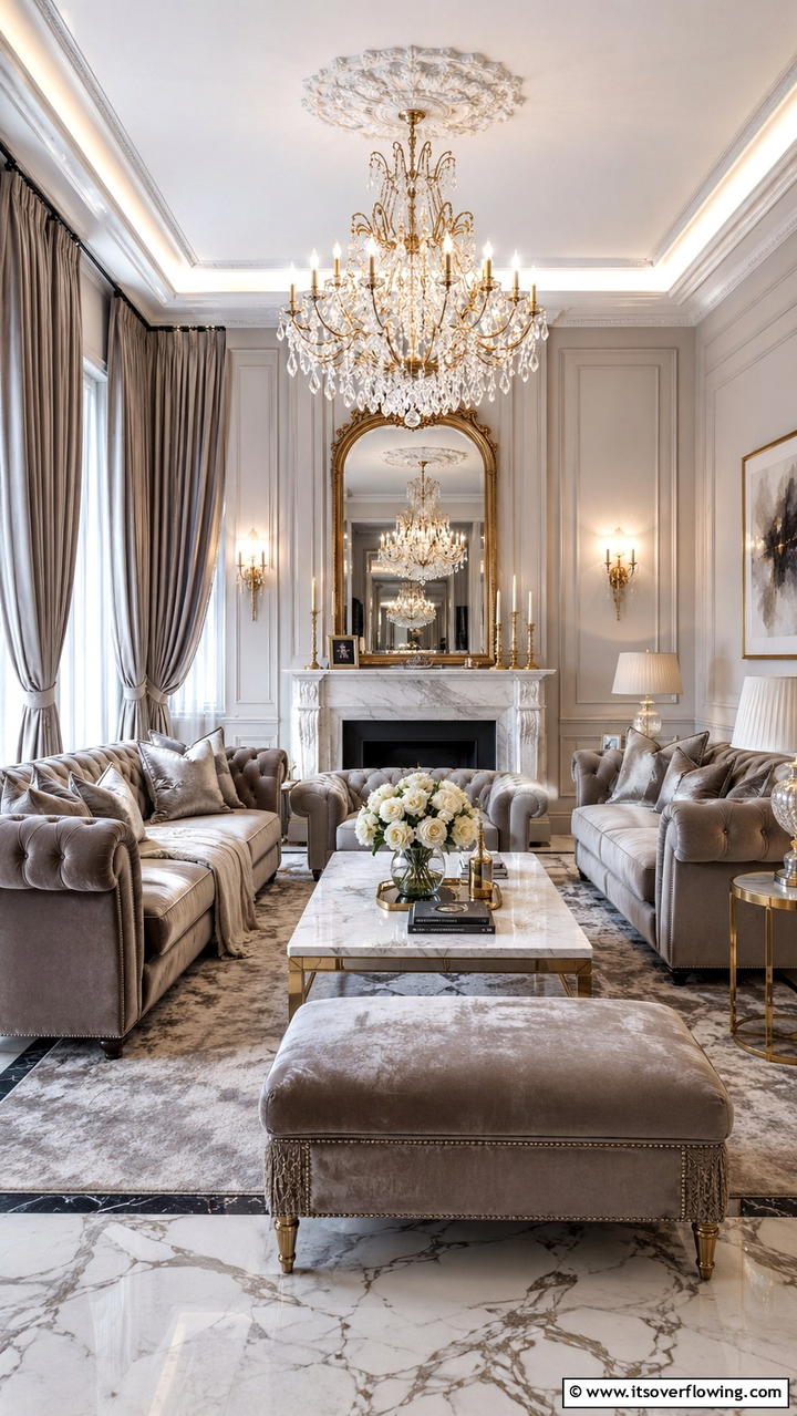 Luxurious Greige Living Room Design - 30 Greige Living Room Ideas for Neutral & Warm Modern Spaces