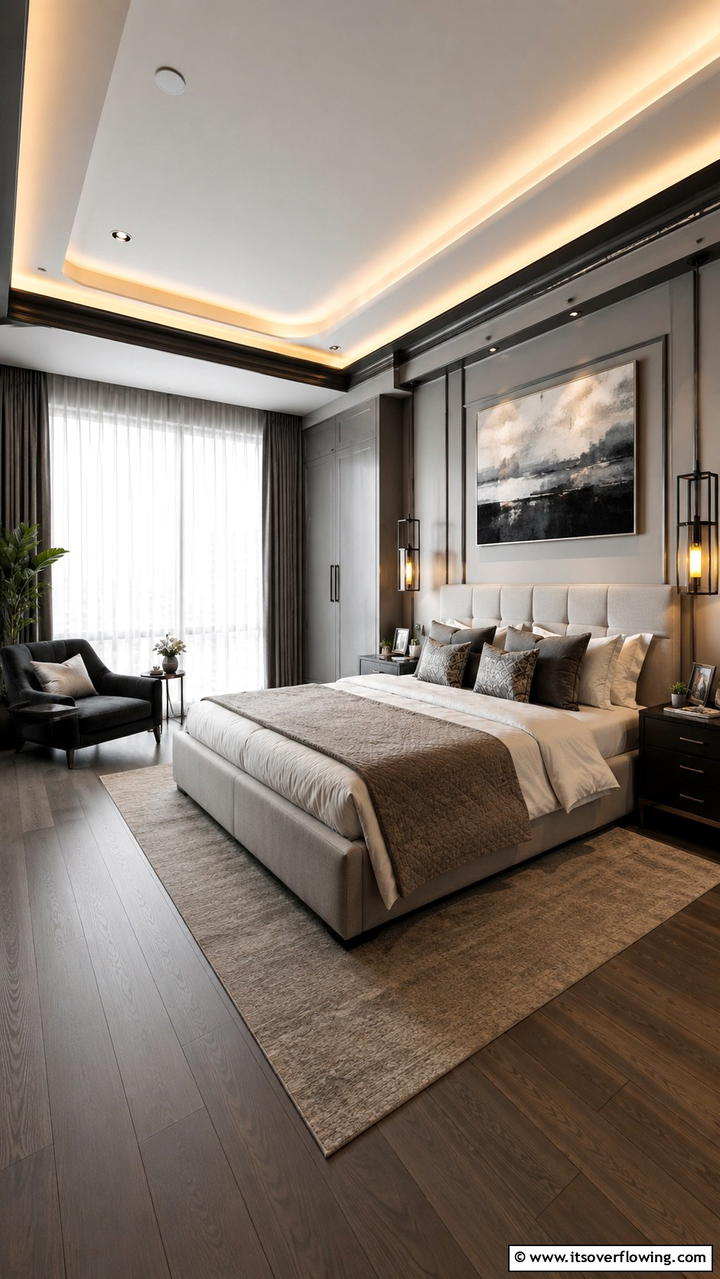 Luxurious Master Suite - 30 Grey House With Black Trim Ideas- Bold Exterior Designs