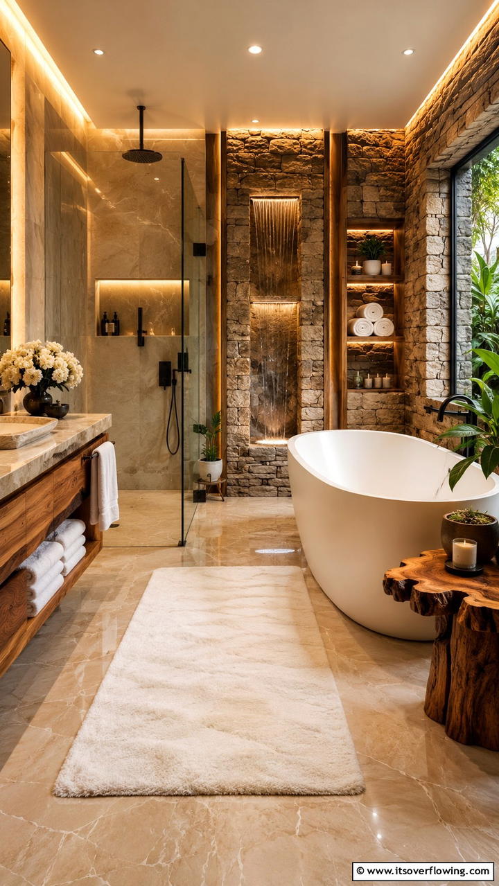 Luxurious Spa Like Oasis - 30 Ensuite Bathroom Ideas for Luxurious Privacy