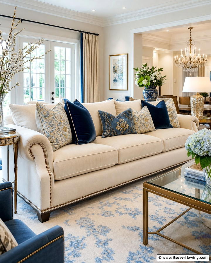 Luxurious Throw Pillows - 25 Formal Living Room Ideas for Elegant Gatherings