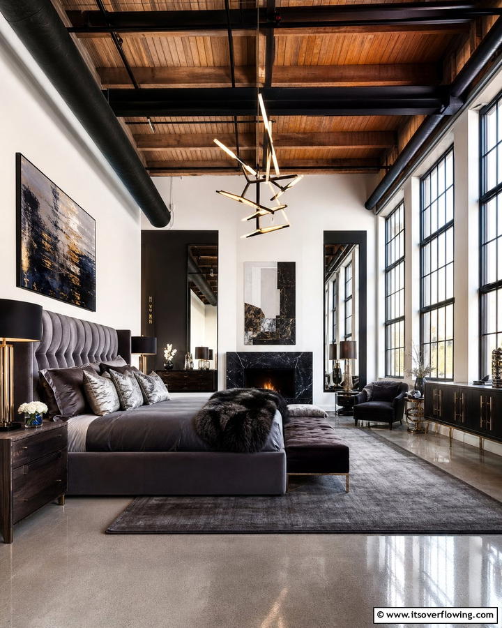 Luxurious Urban Loft - 21 Inspiring Bedroom Decor Ideas for a Cozy Retreat