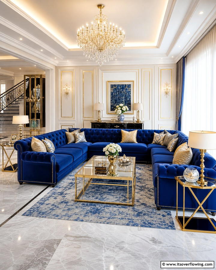 Luxurious Velvet Furniture - 25 Formal Living Room Ideas for Elegant Gatherings
