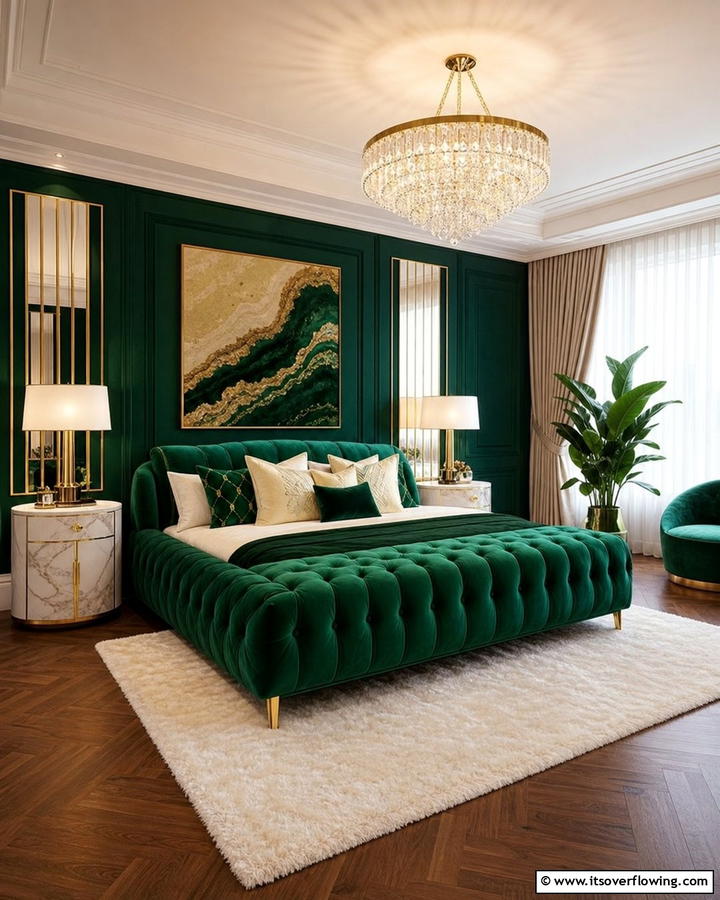 Luxurious Velvet Futon for a Touch of Elegance - 20 Futon Bedroom Ideas for a Versatile and Stylish Space
