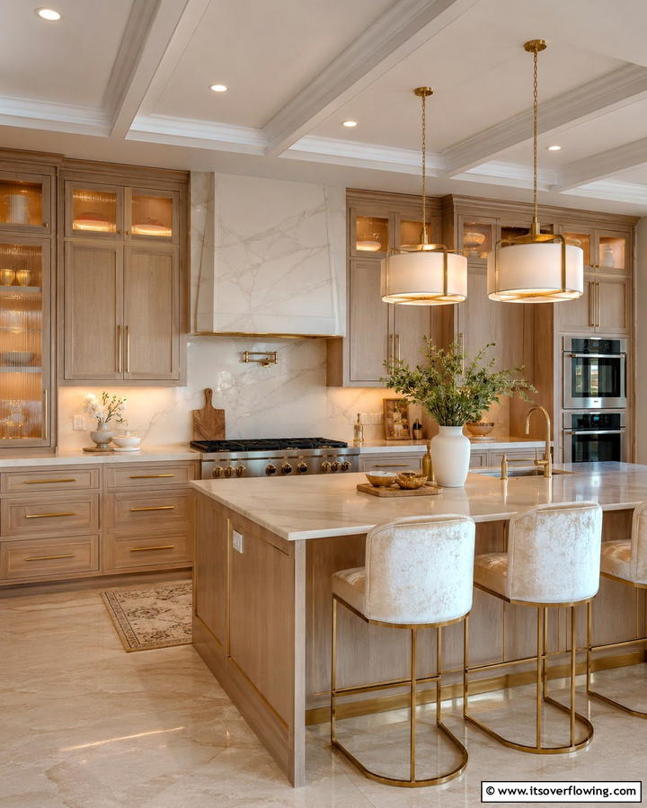Luxurious Yet Subtle Appeal - 30 Kitchens with Light Wood Cabinets- Warm & Airy Designs
