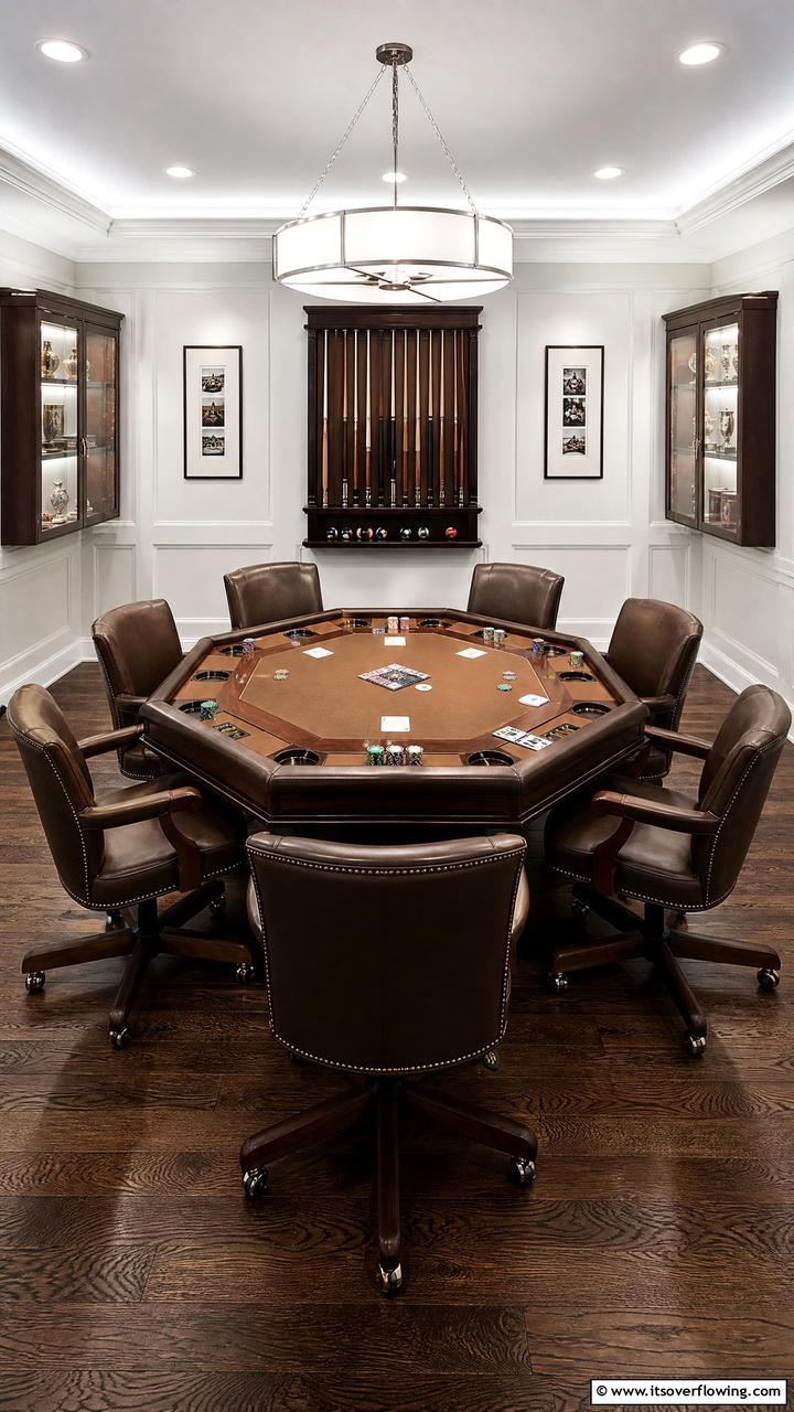 Luxury Card Game Table - 25 Luxury Game Room Ideas for the Ultimate Entertainment Space