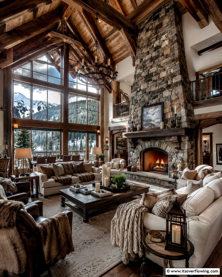 Luxury Chalet Inspiration - 25 Rooms With Fireplaces and Vaulted Ceilings