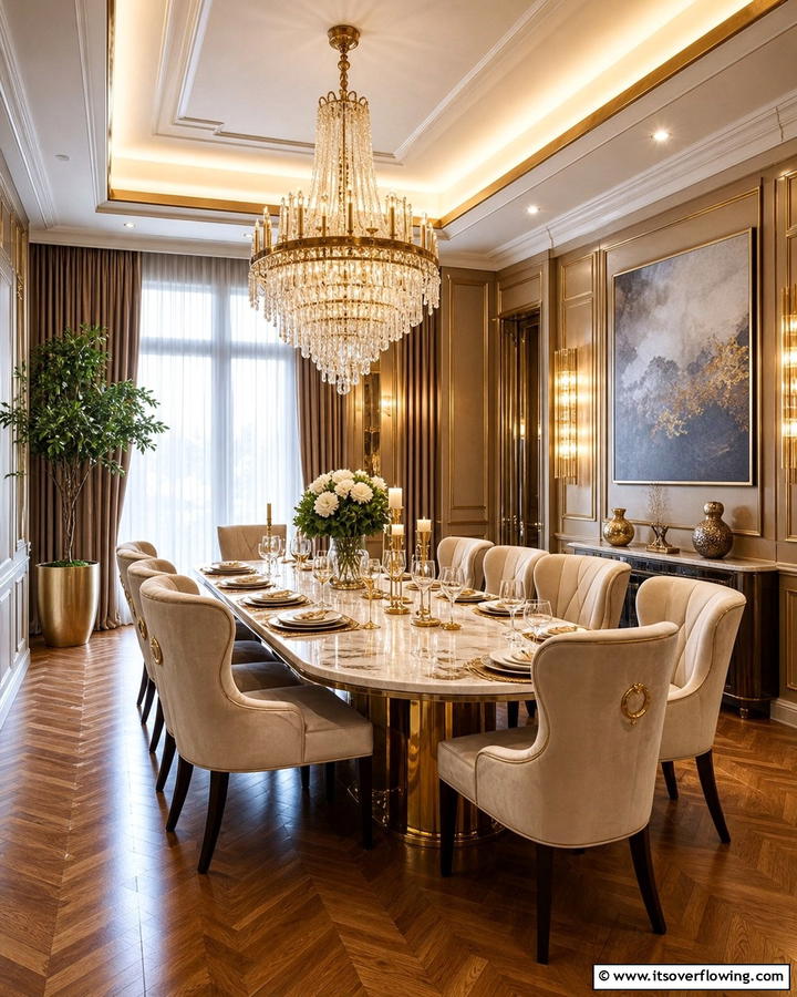 Luxury Dining Room - 21 Dining Room Design Ideas for Elegant Gatherings