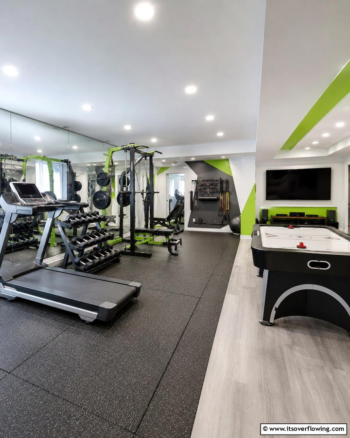 Luxury Home Gym and Game Combo - 25 Luxury Game Room Ideas for the Ultimate Entertainment Space