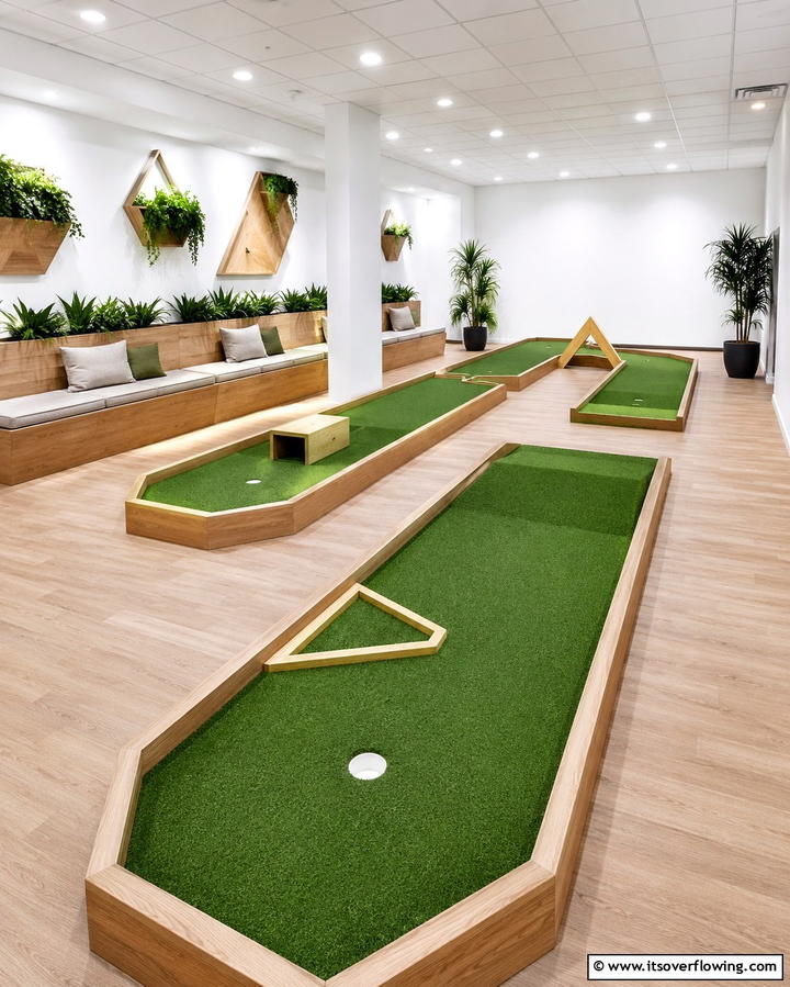 Luxury Mini Golf Course - 25 Luxury Game Room Ideas for the Ultimate Entertainment Space