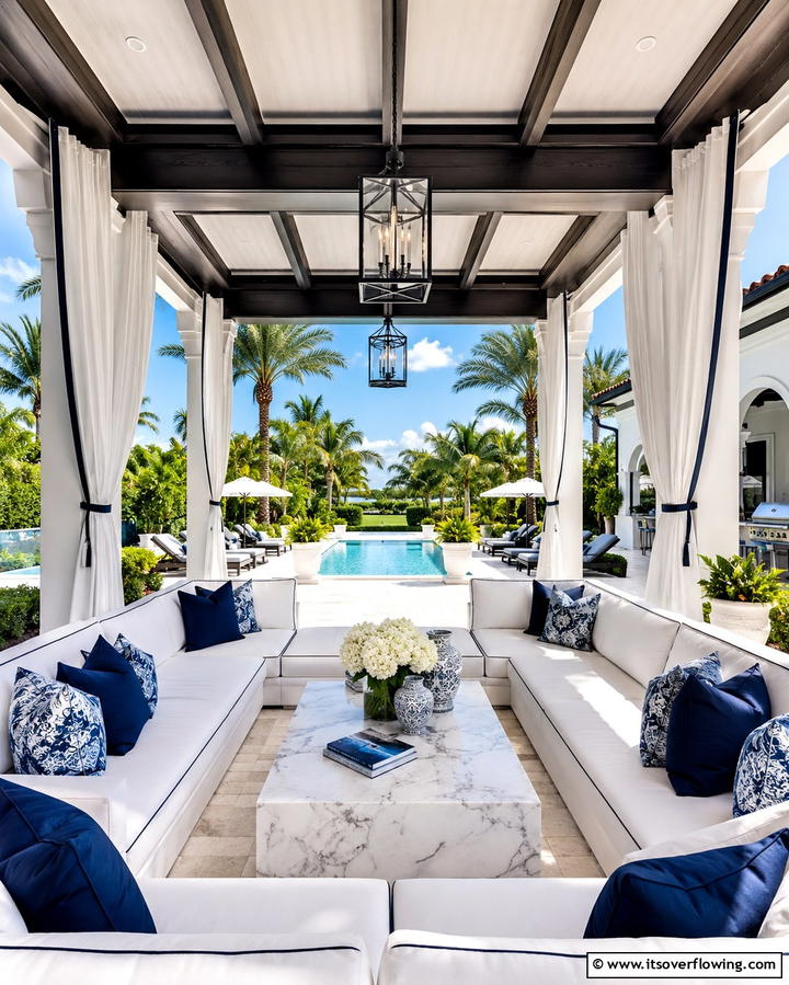 Luxury Outdoor Lounge - 30 Backyard Gazebo Ideas for Outdoor Entertaining