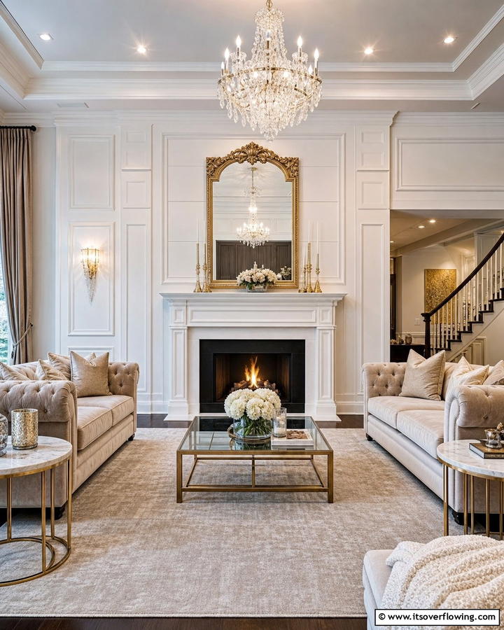 Luxury Shiplap Detailing - 21 Shiplap Fireplace Design Ideas to Cozy Up Your Home