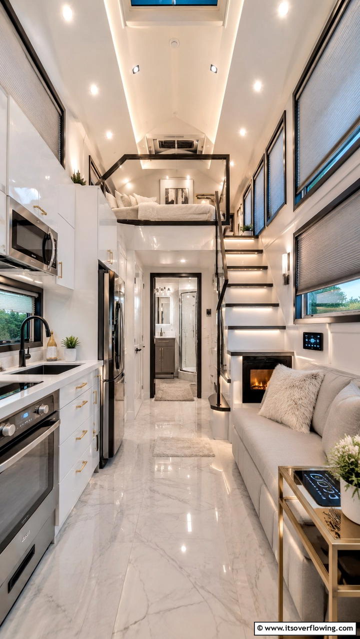 Luxury Tiny House with Smart Tech - 21 Tiny House Design Ideas for Compact, Efficient Living