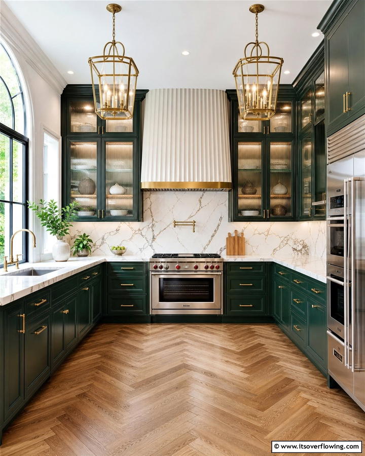 Luxury U Shaped Kitchen with High End Finishes - 30 U-Shaped Kitchen Ideas for Optimal Layout and Storage