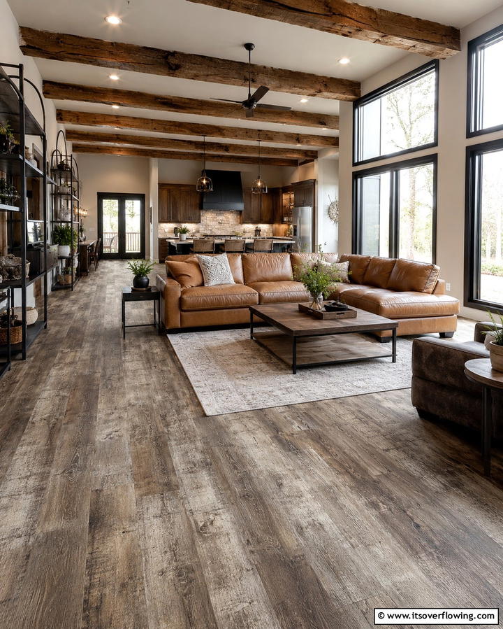 Luxury Vinyl Plank LVP Durability - 25 Living Room Flooring Ideas for a Stunning Space