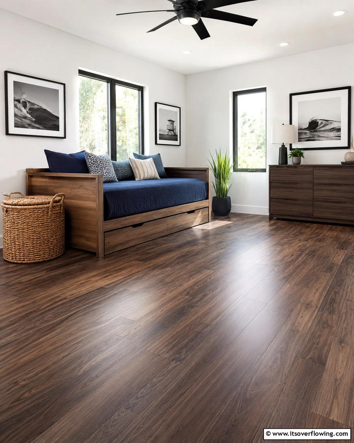 Luxury Vinyl Plank for Versatility - 30 Bedroom Flooring Ideas to Elevate Comfort and Style