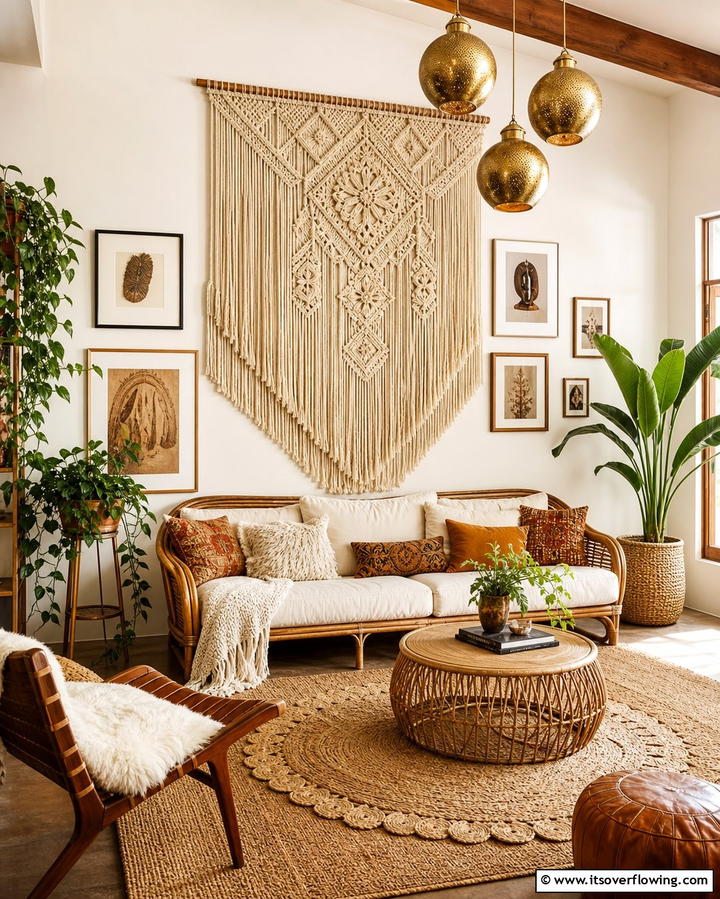 Macrame Wall Hangings - 25 Retro 70s Living Room Ideas for a Funky Vibe